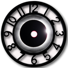 Black Clock Widget ikona