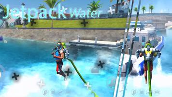 Water Jetpack 3D: flying Speed Racing الملصق