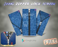 2 Schermata Jeans Zipper Lock Screen