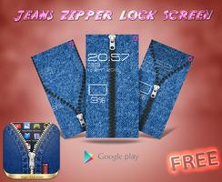 3 Schermata Jeans Zipper Lock Screen