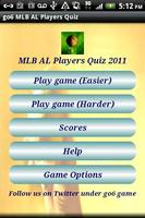 go6 MLB AL Players Quiz Free Affiche