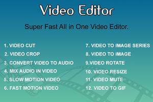 Video Editor Affiche