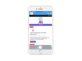 JIG - The Official Job In Guwahati App স্ক্রিনশট 1