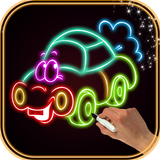 Glow Drawing Cars أيقونة