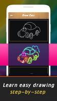 Glow Drawing Cars تصوير الشاشة 1