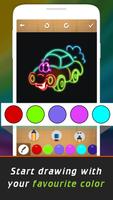 Glow Drawing Cars تصوير الشاشة 2