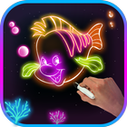 Glow Drawing Fish أيقونة