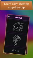 Glow Drawing Fish تصوير الشاشة 1