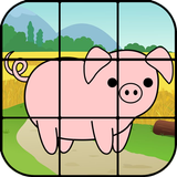 Jigsaw Puzzle Farm Animals icône