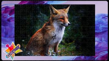 Jigsaw Puzzles Foxes Affiche