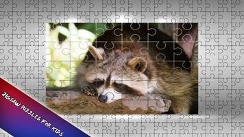 Raccoon Jigsaw Puzzle for Kids 截图 2