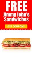 Coupons for Jimmy John's Sandwiches الملصق