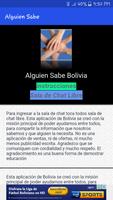 Poster Alguien Sabe Bolivia