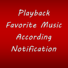 play music when notified icône
