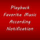 play music when notified-icoon