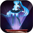 Hologram Miku Anime hatsune projector simulator APK