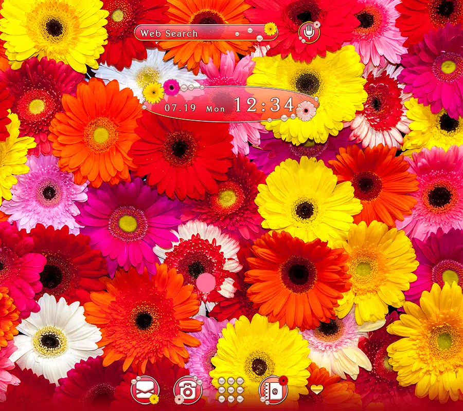 Android 用の 花壁紙アイコン カラフルなガーベラ Apk をダウンロード