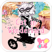 Cute Theme-Cat in Wonderland-