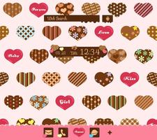 Chocolate Hearts Wallpaper Poster