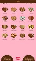 Chocolate Hearts Wallpaper Ekran Görüntüsü 1