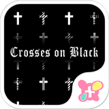 ★무료 꾸미기테마★Black Crosses APK