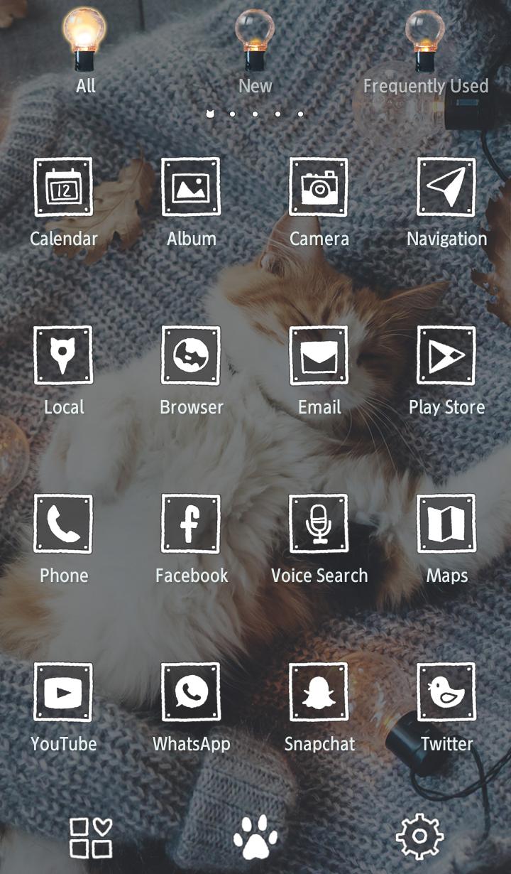Android 用の 猫壁紙アイコン 秋の日のおひるね 無料 Apk をダウンロード