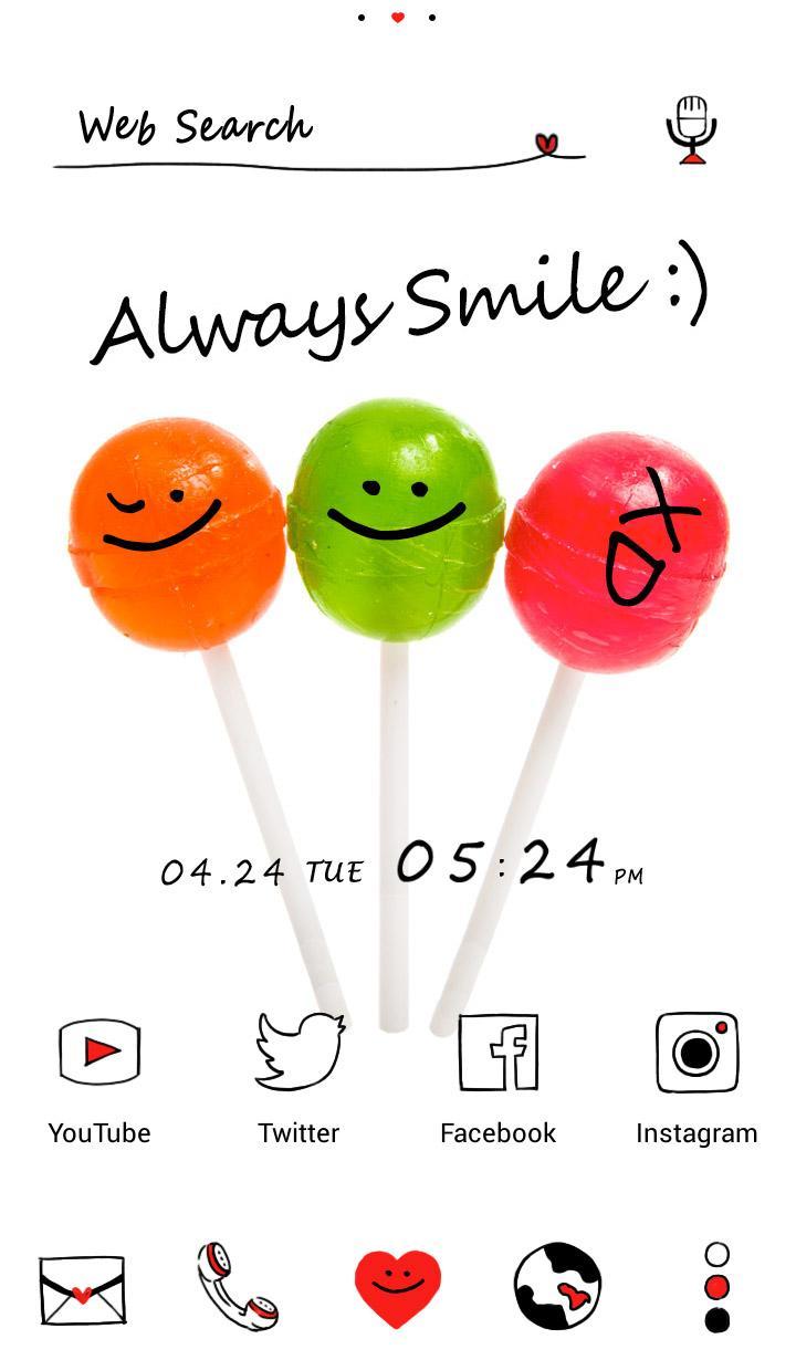 Cute Wallpaper Always Smile Theme For Android Apk Download