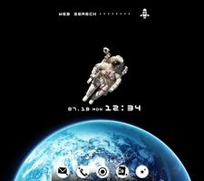 Space wallpaper-Astronaut- Cartaz