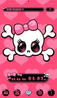 Big Eyed Skull Girl Plakat