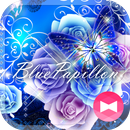 Beautiful Theme Blue Papillon APK