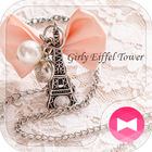 Cute Theme-Girly Eiffel Tower- Zeichen