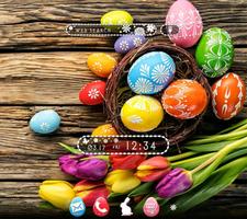 Easter Eggs & Tulips Theme poster