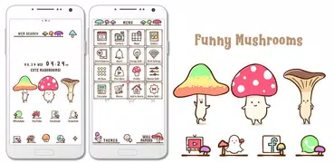 Funny Mushrooms Theme