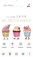 Funny Cupcakes Theme پوسٹر