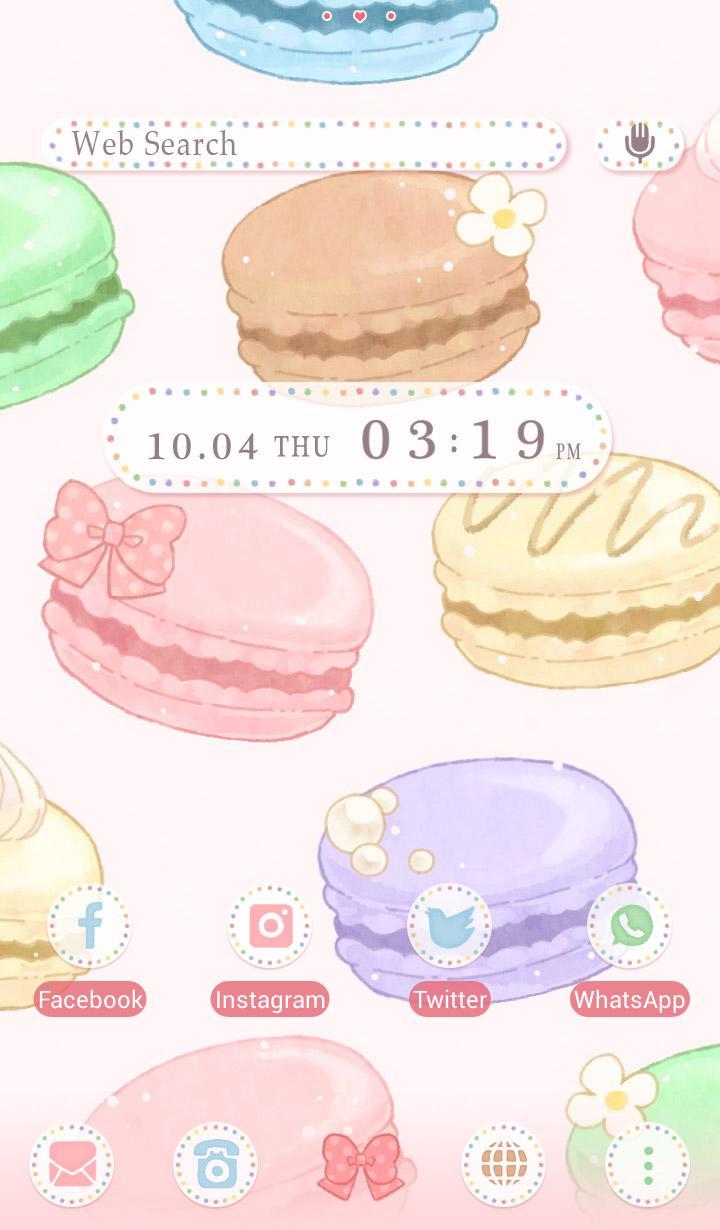 Sweets Wallpaper Cute Macaroons Theme For Android Apk Download