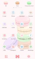 Cute Macaroons Theme ภาพหน้าจอ 2