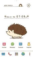 Cute Hedgehog Affiche