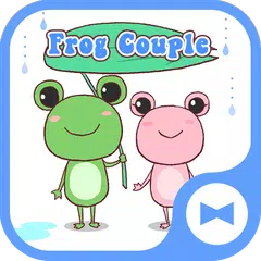 Frog Couple Theme +HOME APK Herunterladen