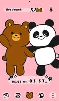 Bear and Panda Affiche