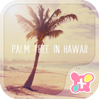 Cute Theme Palm Tree in Hawaii ikon
