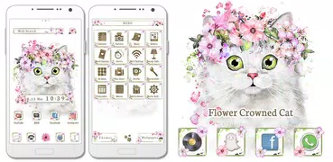 Flower Crowned Cat Theme