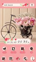 Cute Wallpaper Flower Bicycle Affiche