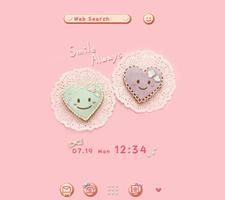 Cute Theme-Heart Cookies- पोस्टर