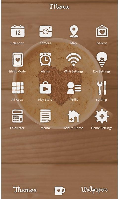 Android 用の かわいい壁紙 アイコン ハートのラテアート 無料きせかえ Apk をダウンロード