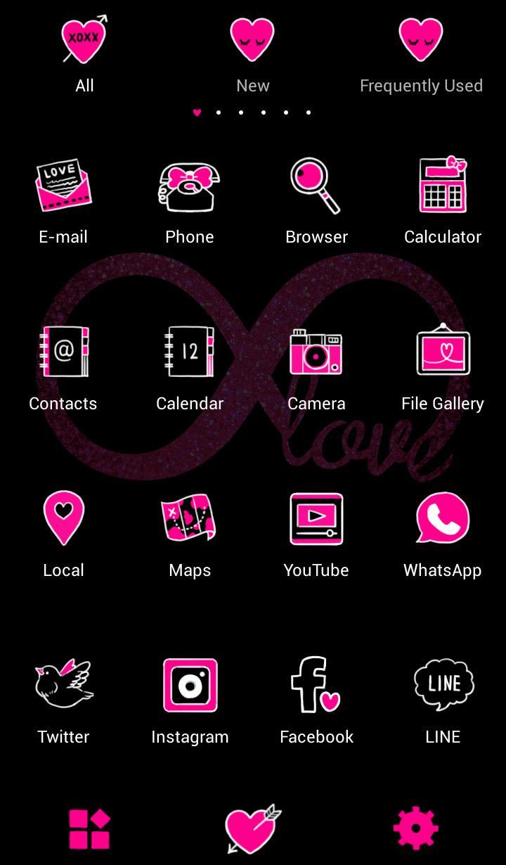 Android 用の クール 壁紙アイコン Infinite Love Black Pink 無料 Apk をダウンロード