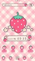 背景圖片／icon　草莓斜格紋 海報