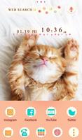 Sleepy Cat Affiche