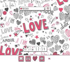 Hearts & Love Theme Affiche