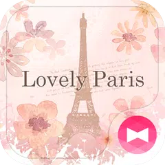 -Lovely Paris- Theme +HOME APK Herunterladen