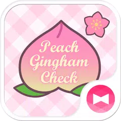 Peach Gingham Check Theme